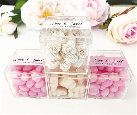 metal wedding candy box|clear boxes for wedding favors.